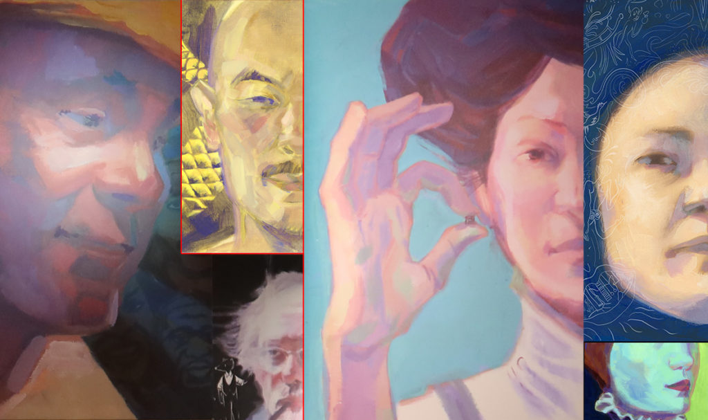 Chloé Cruchaudet réalise 12 portraits d'artistes pour le Musée de l'imprimerie et de la communication graphique