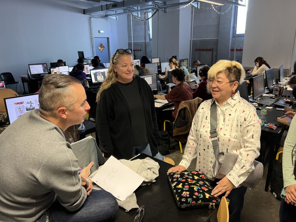 Discussion entre Ayumi Sugimoto, Cédric Peyravernay et Frédérique Blanc